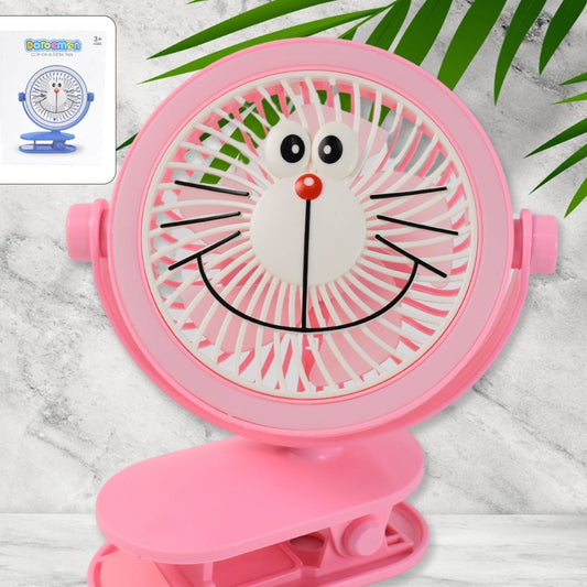 Usb Portable Mini Desk Fan With Light  Personal Table Fan For Office School  Home Use (1 Pc) - Happy Price - Image 1