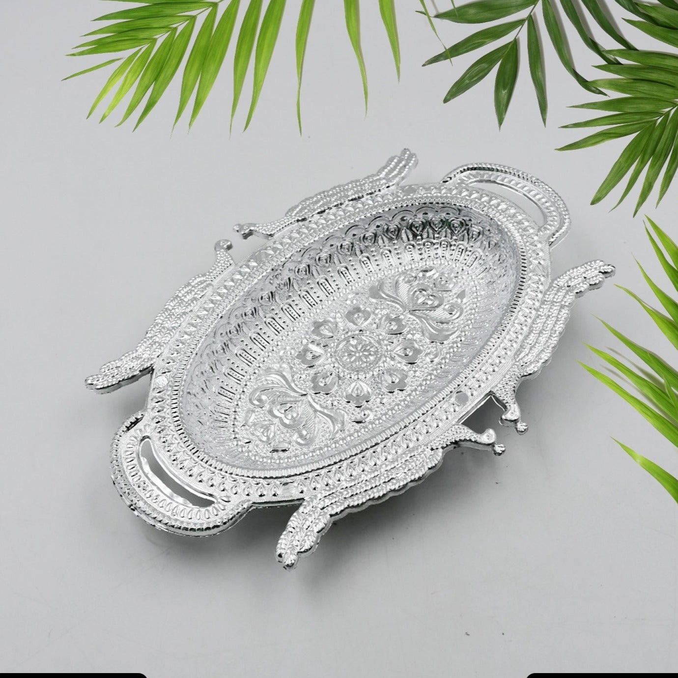 Decorative Mukhwas Serving Tray Serving Mukhwas Plate Fancy Candy Tray Dry Fruit Serving Tray - Happy Price - Image 1