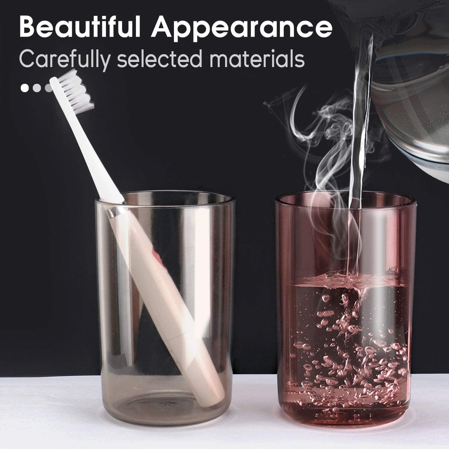 Wall Mounted Toothbrush Holder Set with 4 Cups & Organizer - Bathroom Storage - Happy Price - Image 6