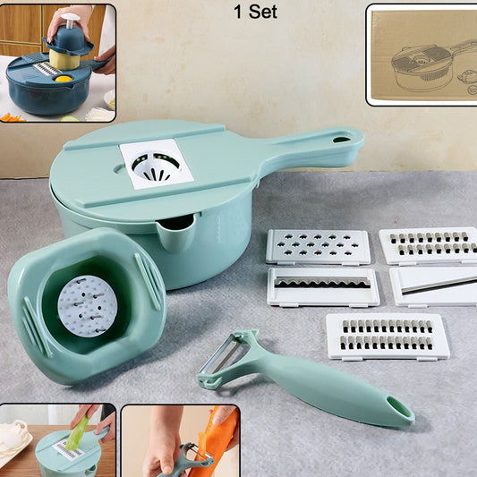 All-in-One Kitchen Vegetable Slicer & Grater Set with 6 Blades - Happy Price - Image 1
