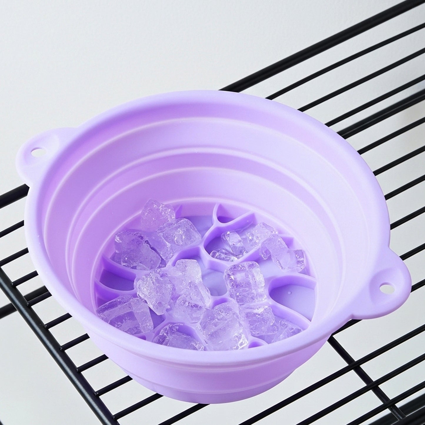 Multipurpose Folding Silicone Ice Bath Bowl with Built-In Tray - Happy Price - Image 6