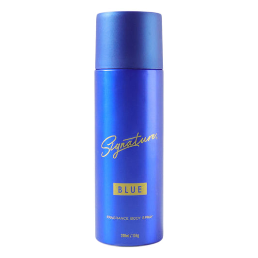 Signature Premium Blue Fragrance Body Spray 200 ML for Men - Long Lasting Cool Scent - Great Price - Image 1
