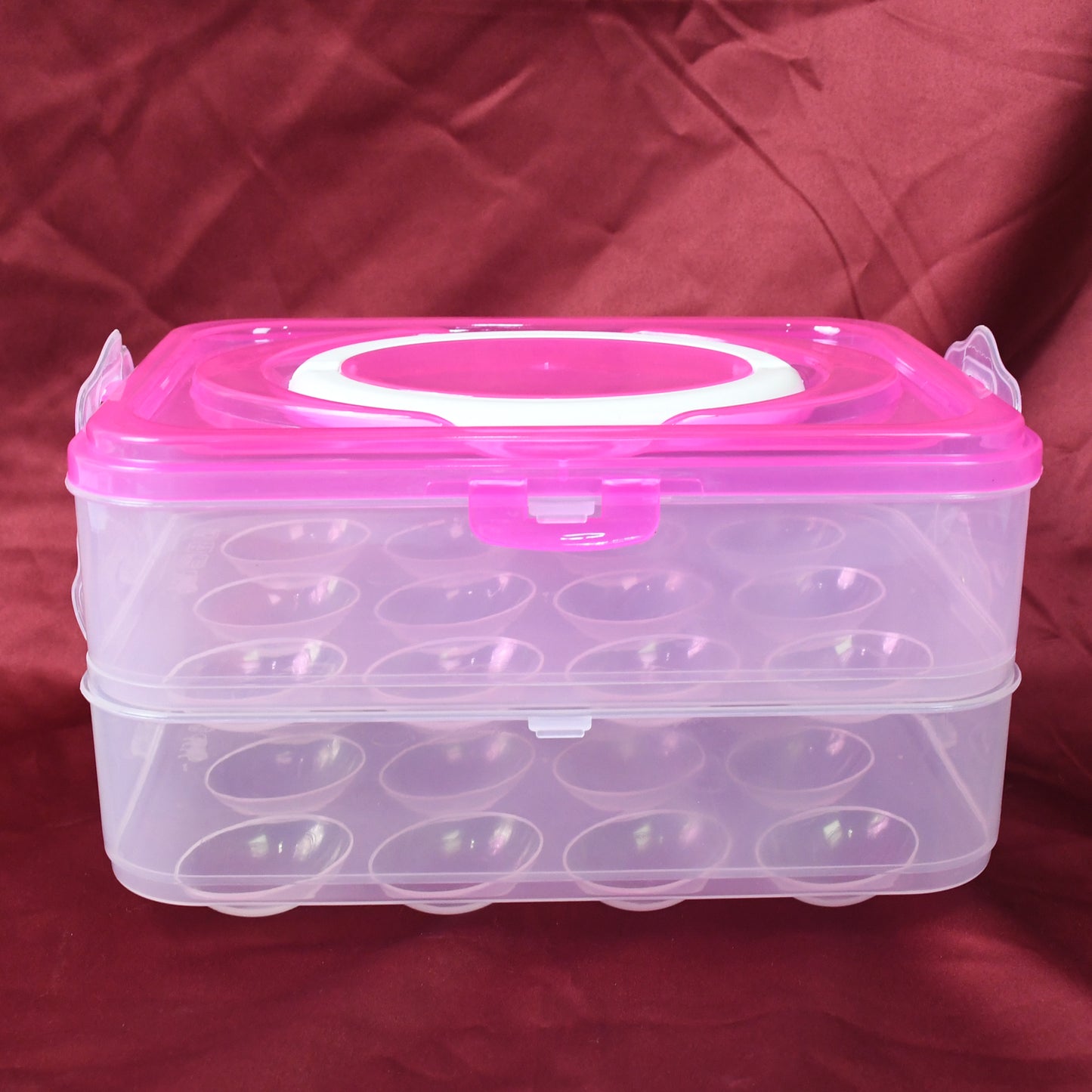 Double Layer 24 Grid Egg Storage Box For Egg Storage Container - Happy Price - Image 4