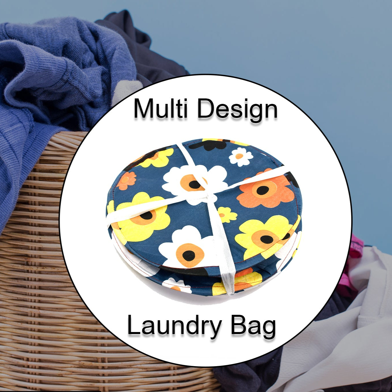 Canvas Laundry Bag Toy Storage Laundry Storage - Happy Price - Image 1