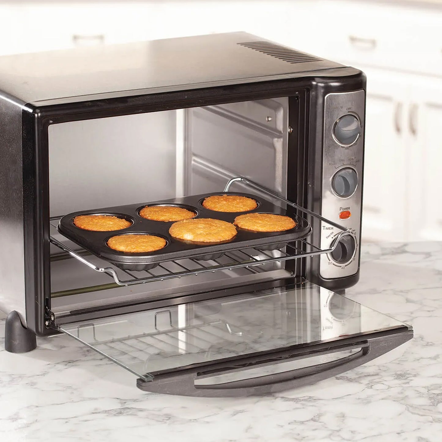 6 Slot Non-stick Muffins Cupcake Pancake Baking Molds - Happy Price - Image 2