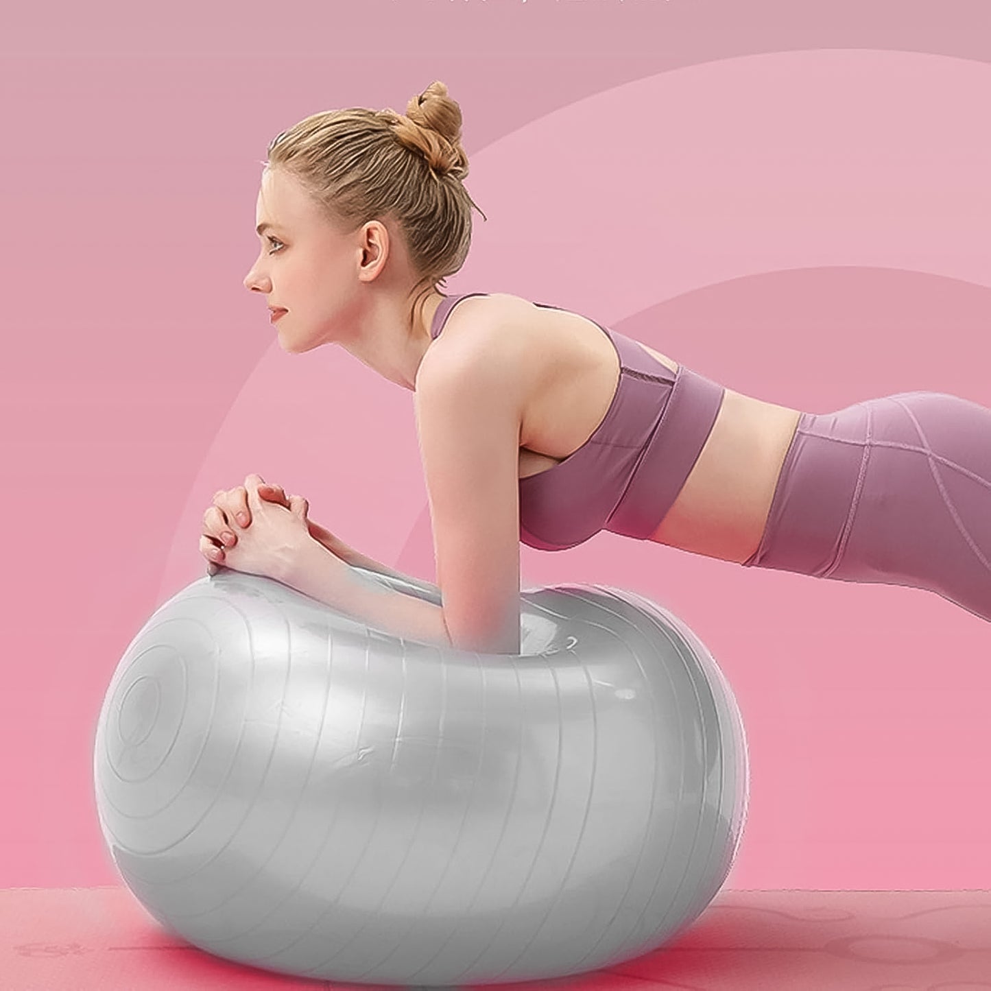 75cm Anti-Burst Gym Ball with Foot Pump for Fitness Training - Happy Price - Image 1