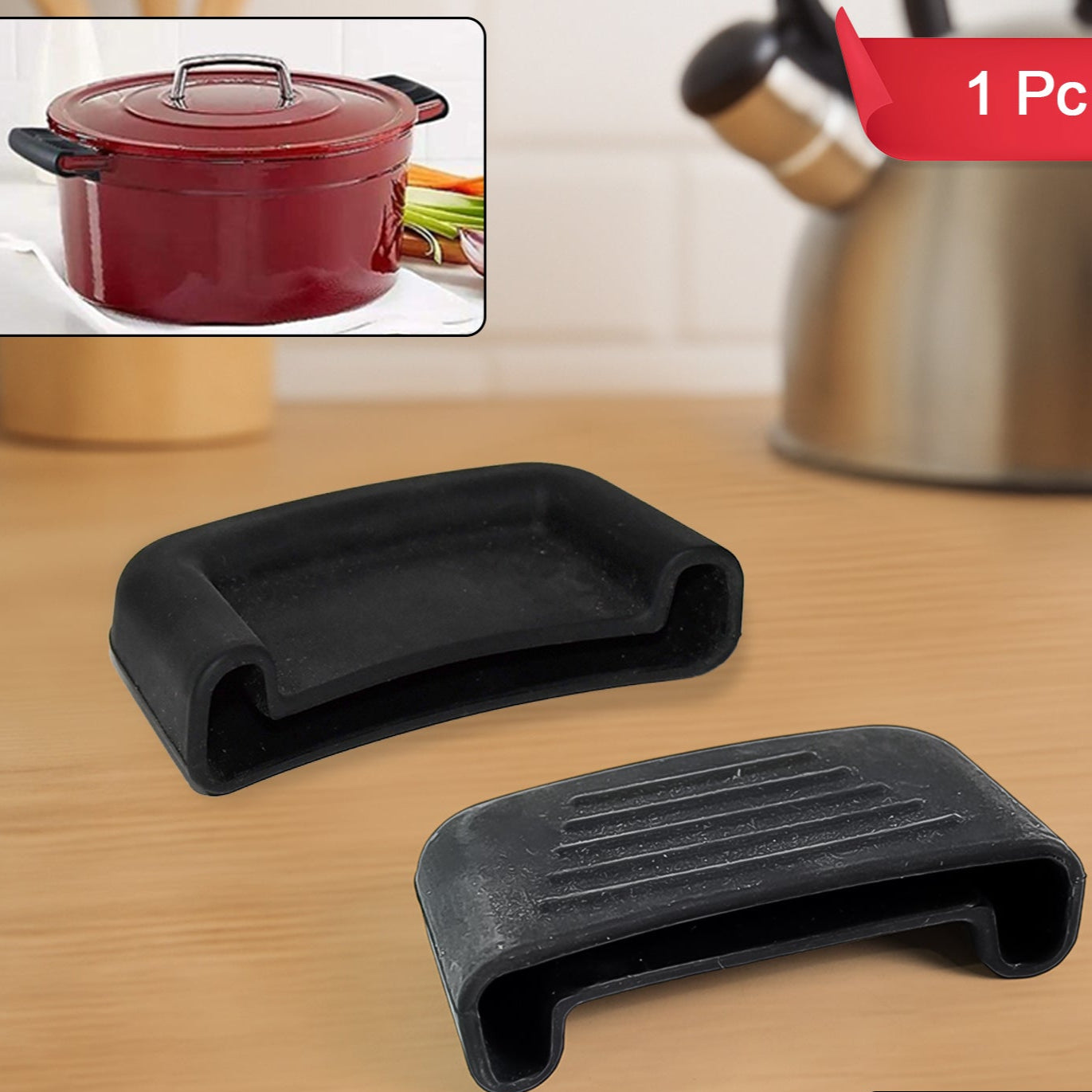 Premium Silicone Heat Resistant Pot Handle Cover For Cookware (1 Pc) - Happy Price - Image 1