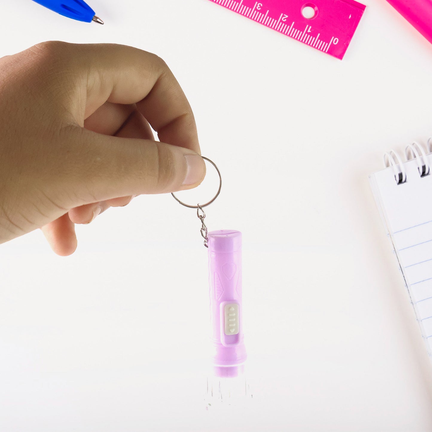 Mini Led Flashlight Keychain Torch (Mix Color  1 Pc) - Happy Price - Image 4