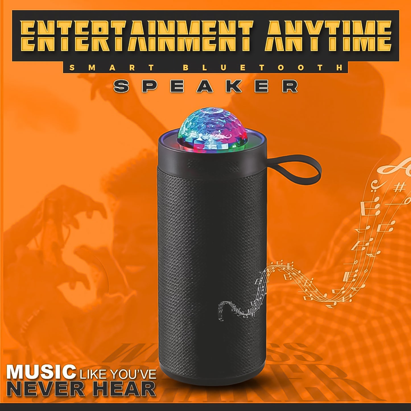 3d Disco Light Sound Bluetooth Speaker (1 Pc) - Happy Price - Image 3