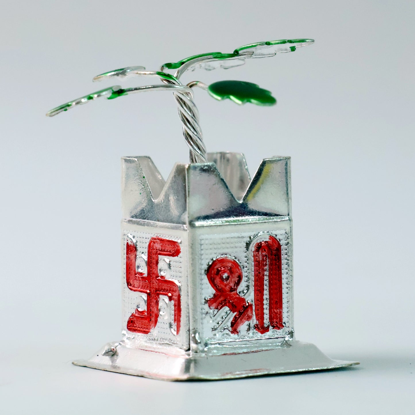 Miniature Tulsi Plant Idol with Kalash Base - 1 Pc - Happy Price - Image 3
