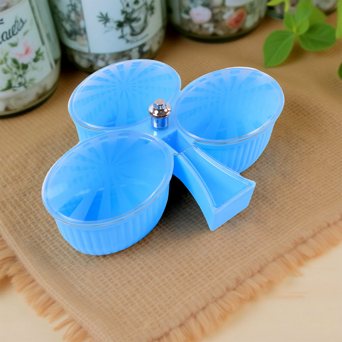 Premium 3-compartment Revolving Dry Fruit Box (1 Pc) - Happy Price - Image 5