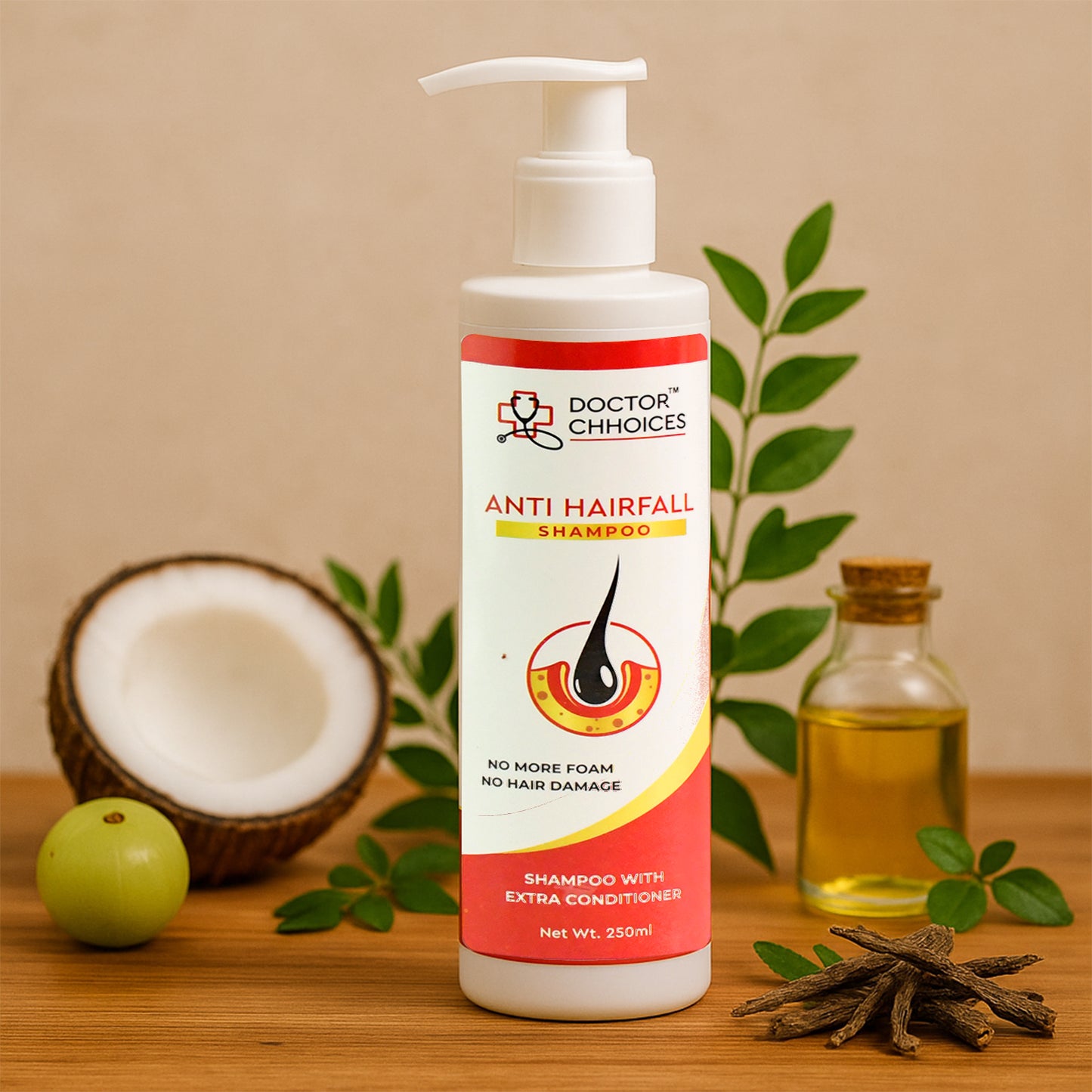Doctor Choices Advanced Anti Hairfall Shampoo With Extra Conditioner  250ml (1 Pc) - Happy Price - Image 6