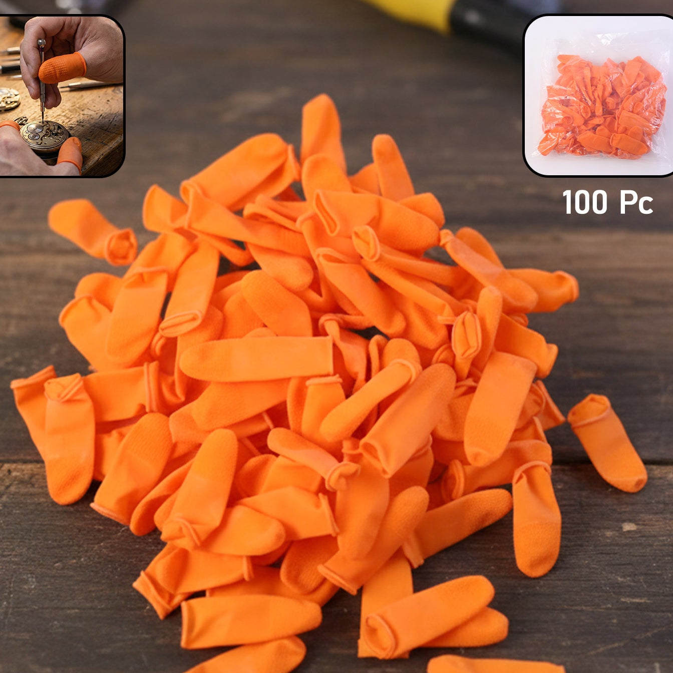 100 Pcs Protective Finger Cots for Precision Work & Crafting - Happy Price - Image 1