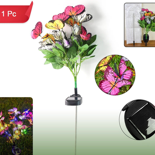 Solar LED Butterfly Garden Stake Light - Color Changing Outdoor Decor - Happy Price - Image 1