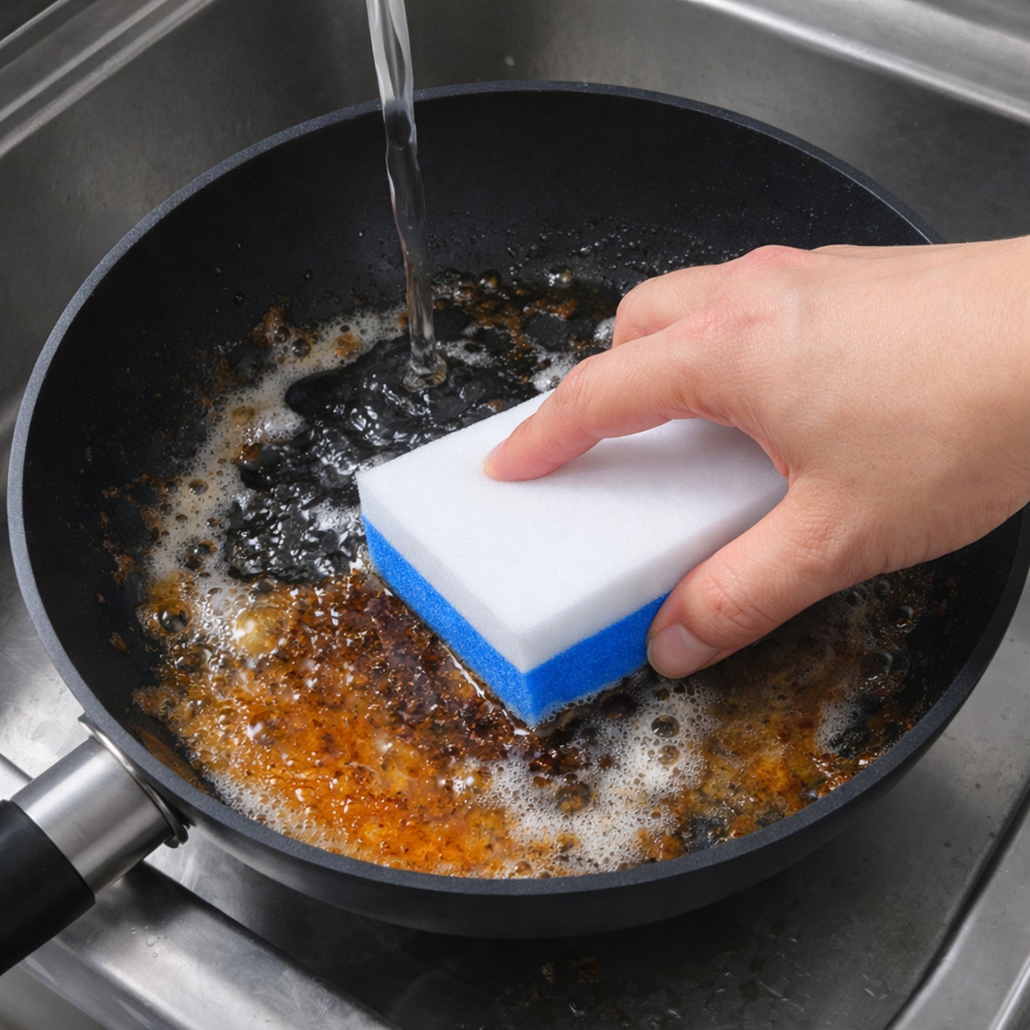 Dual Layer Cleaning Sponge Pads - 2 Piece Set for Kitchen & Home - Happy Price - Image 3