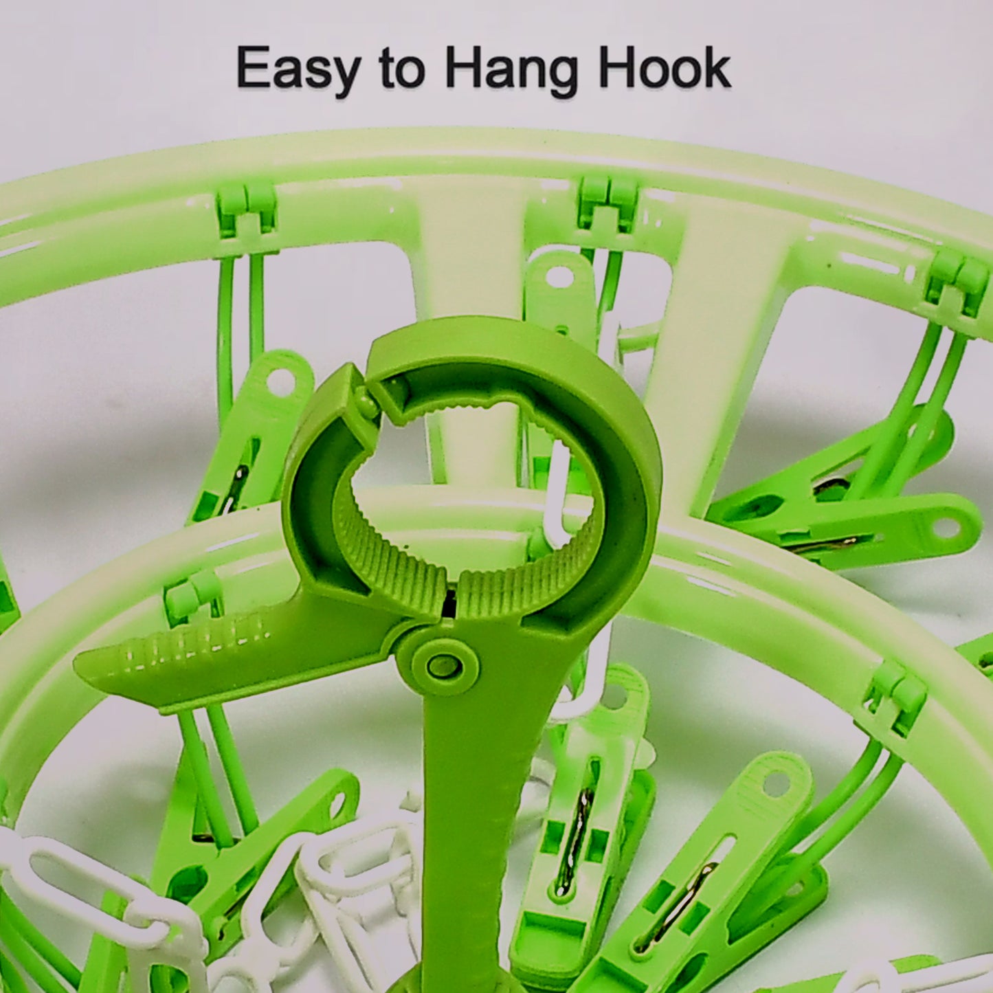 Plastic Round Cloth Drying Hanging Hanger ( 15 Clips ) - Happy Price - Image 5