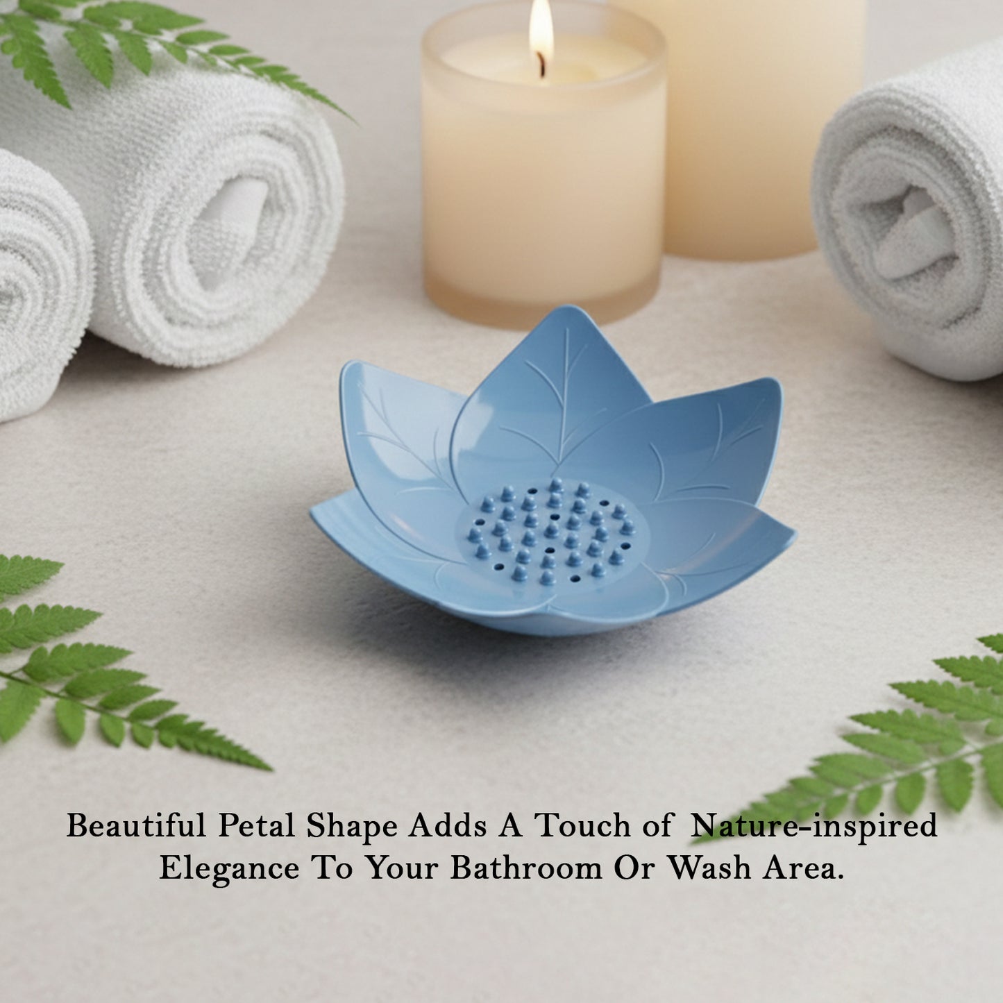 3-Piece Lotus Flower Soap Holder Set for Bathroom & Kitchen - Happy Price - Image 6