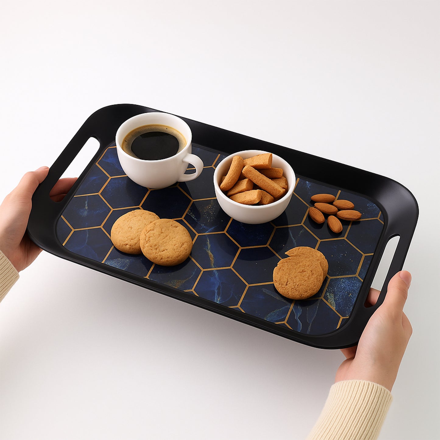 Premium Plastic Serving Tray (3 Pc) - Happy Price - Image 4