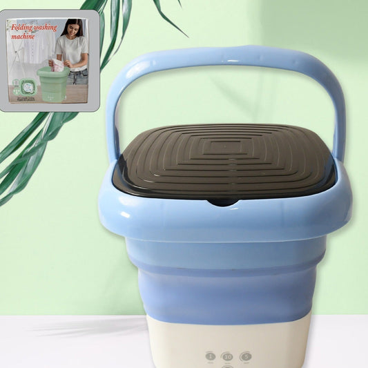 Compact Folding Washing Machine - Portable, Deep Clean for Small Garments (1 Pc) - Happy Price - Image 1