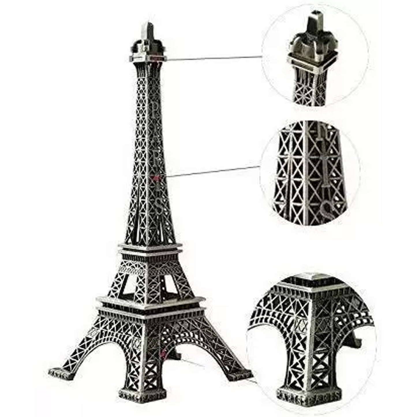 Antique Finish 3d Metal Paris Eiffel Tower Metal Craft Famous Landmark Building Metal Statue Cabinet Office Gifts Decorative Showpiece. - Happy Price - Image 5