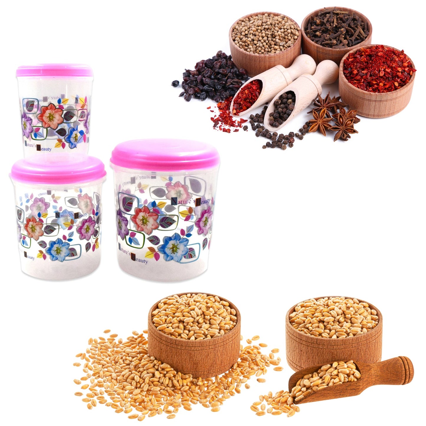 3 Pc Storage Container Used In All Kinds Of Places Including Household And Offices For Storing Stuffs And Items Etc. - Happy Price - Image 2