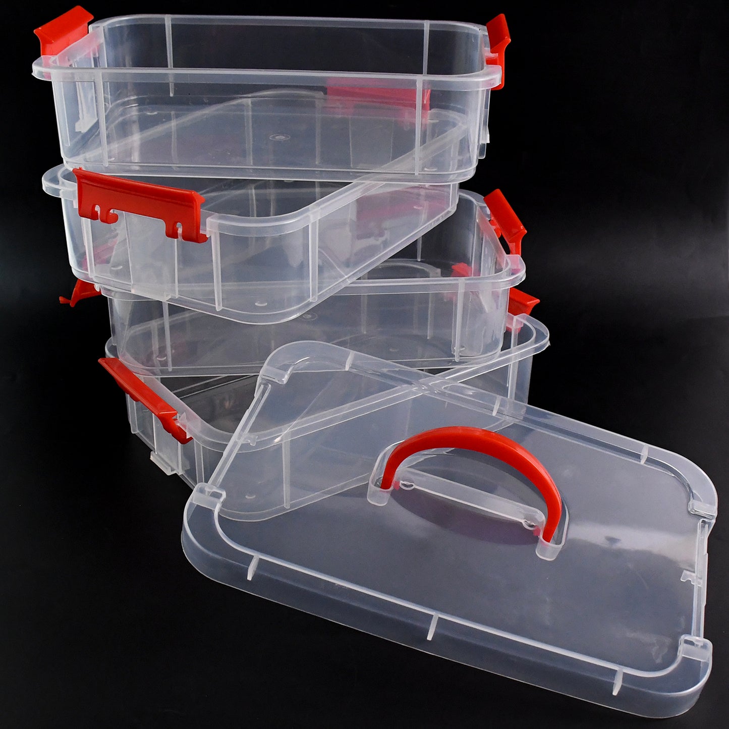 4-layer Transparent Multipurpose Plastic Storage Box - Happy Price - Image 5