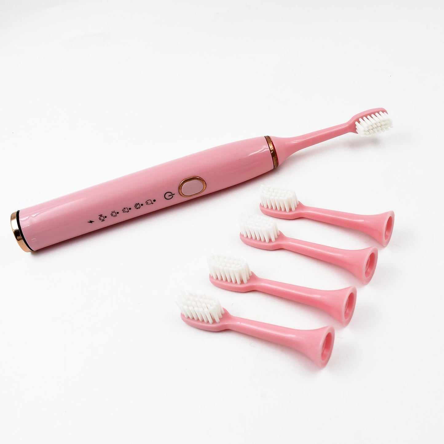 Electric Toothbrush Set for Adults - Waterproof, USB Rechargeable with 4 Extra Heads (1 Pc, Mix Colour) - Happy Price - Image 5