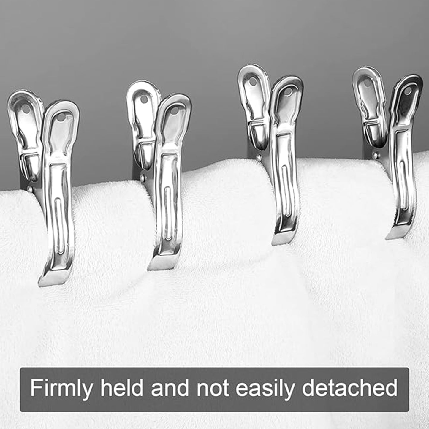 Stainless Steel Clothes Pins Beach Towel Clips (10 Pcs Set) - Happy Price - Image 3