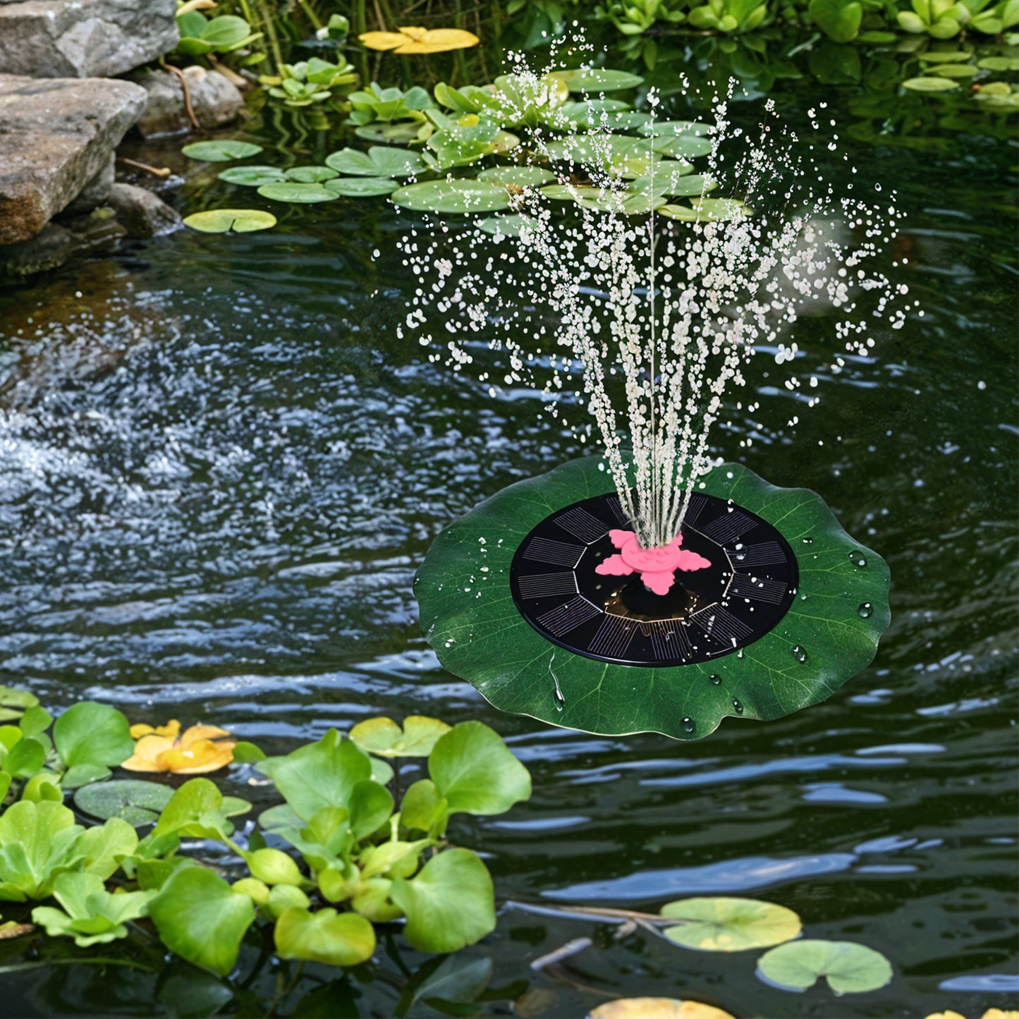 Decorative Solar-powered Floating Water Fountain Pump - Happy Price - Image 6