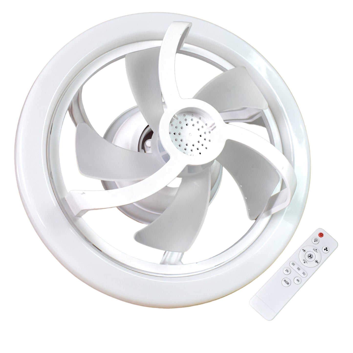 360 Rotation Ceiling Fan Light Smart Fan With Remote Control (1 Pc) - Happy Price - Image 4