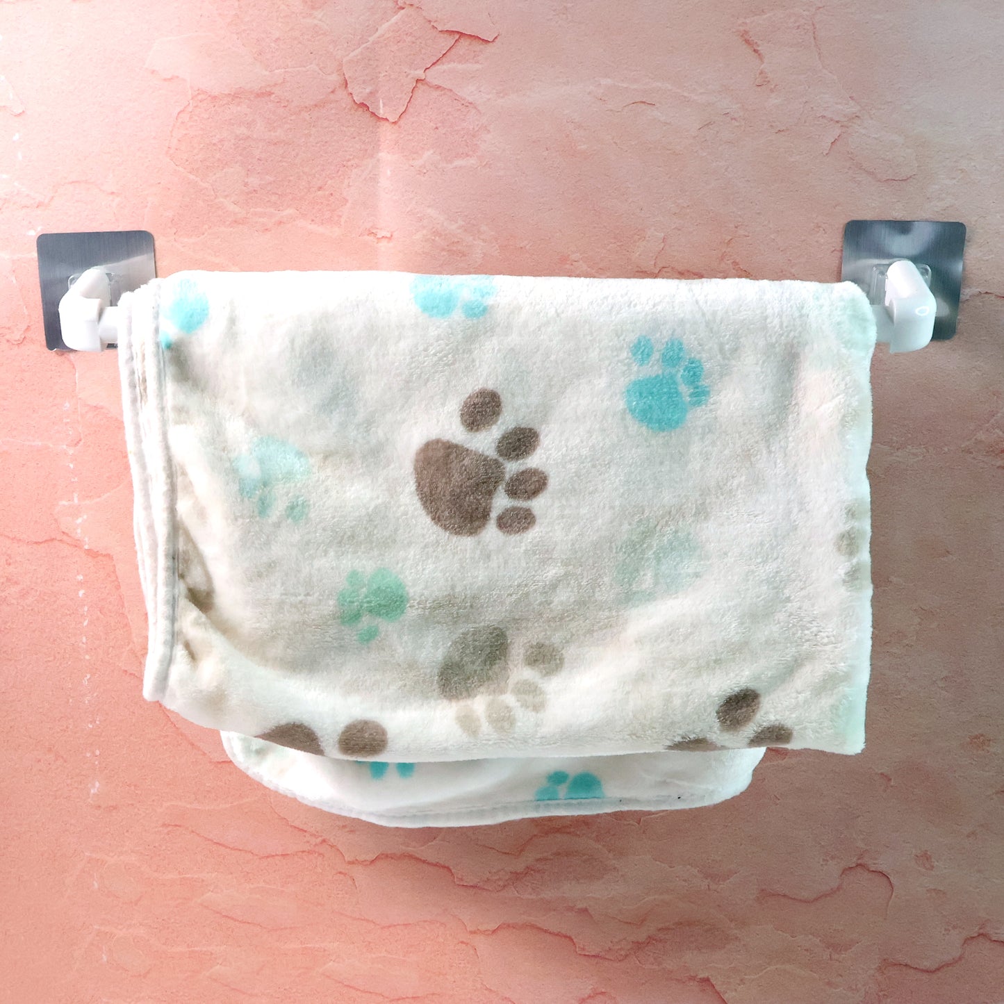 Self-Adhesive Towel Rod - Punch-Free Wall Mount for Bathrooms & Kitchens (1 Pc) - Happy Price - Image 3