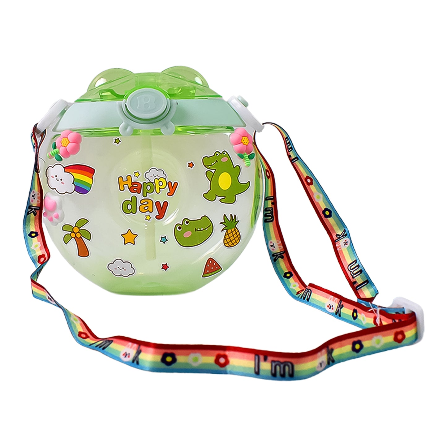 Donut Water Bottle Sipper Bottle (1 Pc  400 Ml Approx) - Happy Price - Image 5