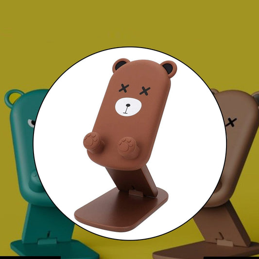 Adjustable Foldable Cartoon Mobile Phone Stand Holder for Desk - Happy Price - Image 1