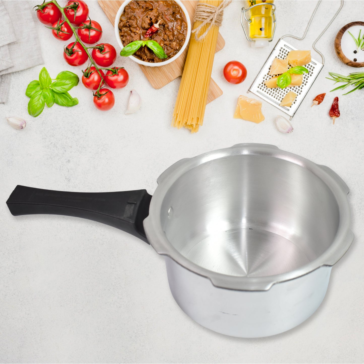 Aluminium Rays Pearl Pressure Cookers With Outer Lid (2.5 Litres) - Happy Price - Image 2