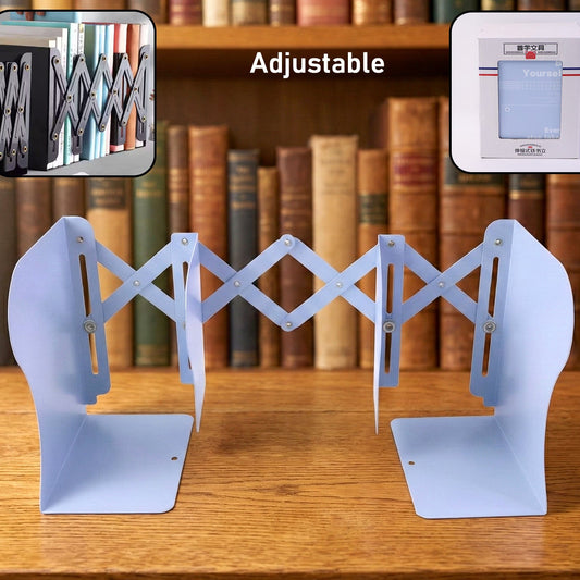 Adjustable Expandable Book Holder Stand (1 Pc) - Scissor Design - Happy Price - Image 1