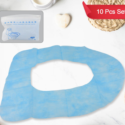 Disposable Toilet Seat Covers  Waterproof Isolation Disposable Toilet Seat Cushion (10 Pcs Set) - Happy Price - Image 1
