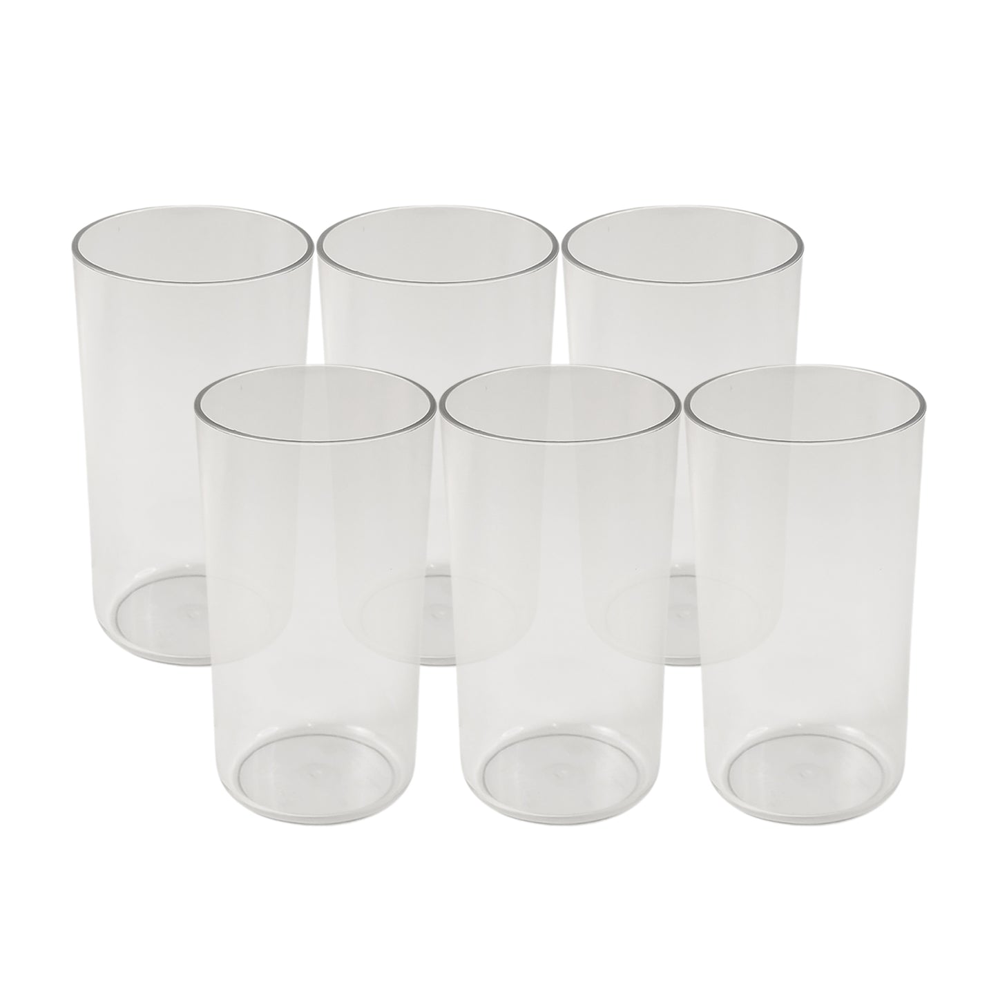 Apex Clear Plastic Tumbler  Glass Set  6-piece Unbreakable - Happy Price - Image 4