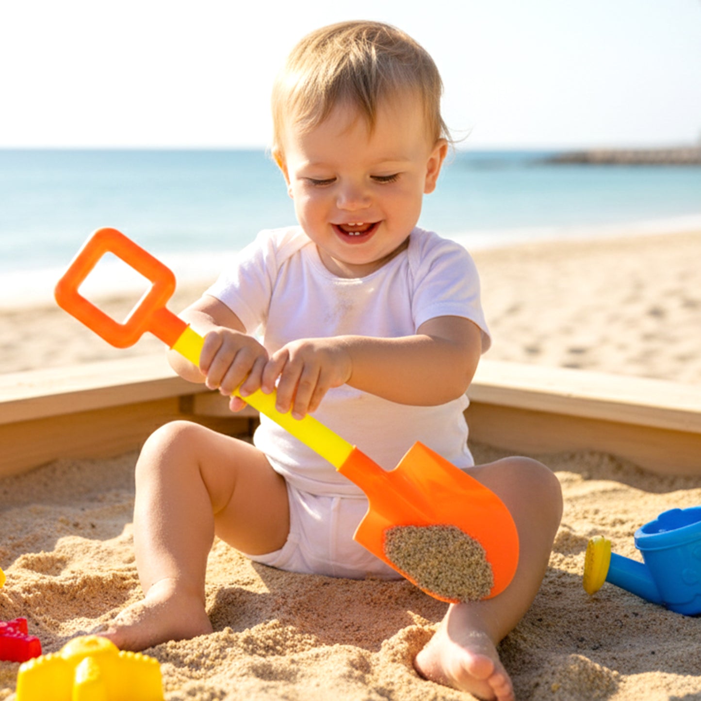 Kids Beach Sand Shovel Toy (1 Pc) - Lightweight Plastic Digging Spade for Outdoor Fun - Happy Price - Image 6