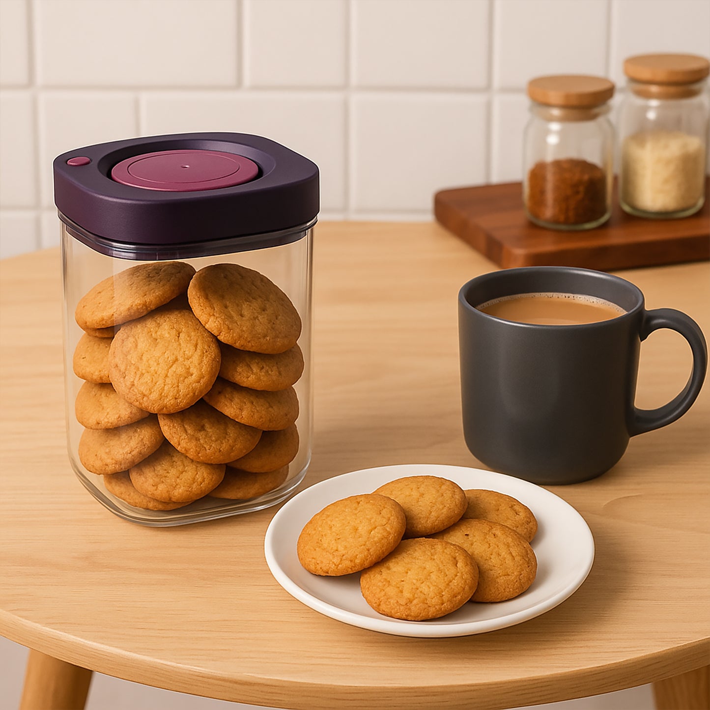 Supermom Airtight Kitchen Storage Containers (2 Pc Set  1200ml) - Happy Price - Image 5