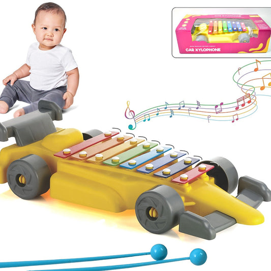 Musical Car Piano Xylophone Toy Plastic Car Xylophone (1 Set) - Happy Price - Image 1