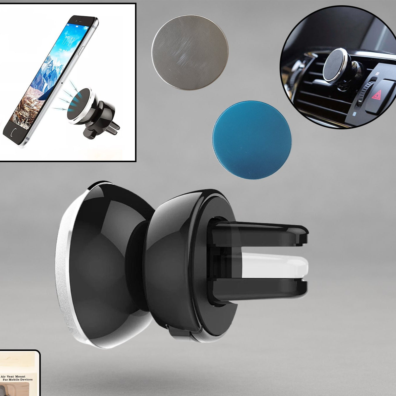 Universal Magnetic Car Mobile Holder (1 Pc) - Happy Price - Image 1