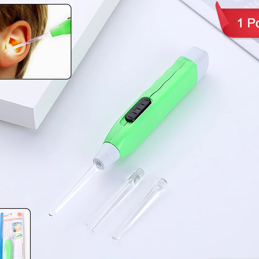 Green Led Flashlight Earpick With Tweezer (1 Pc) - Happy Price - Image 1