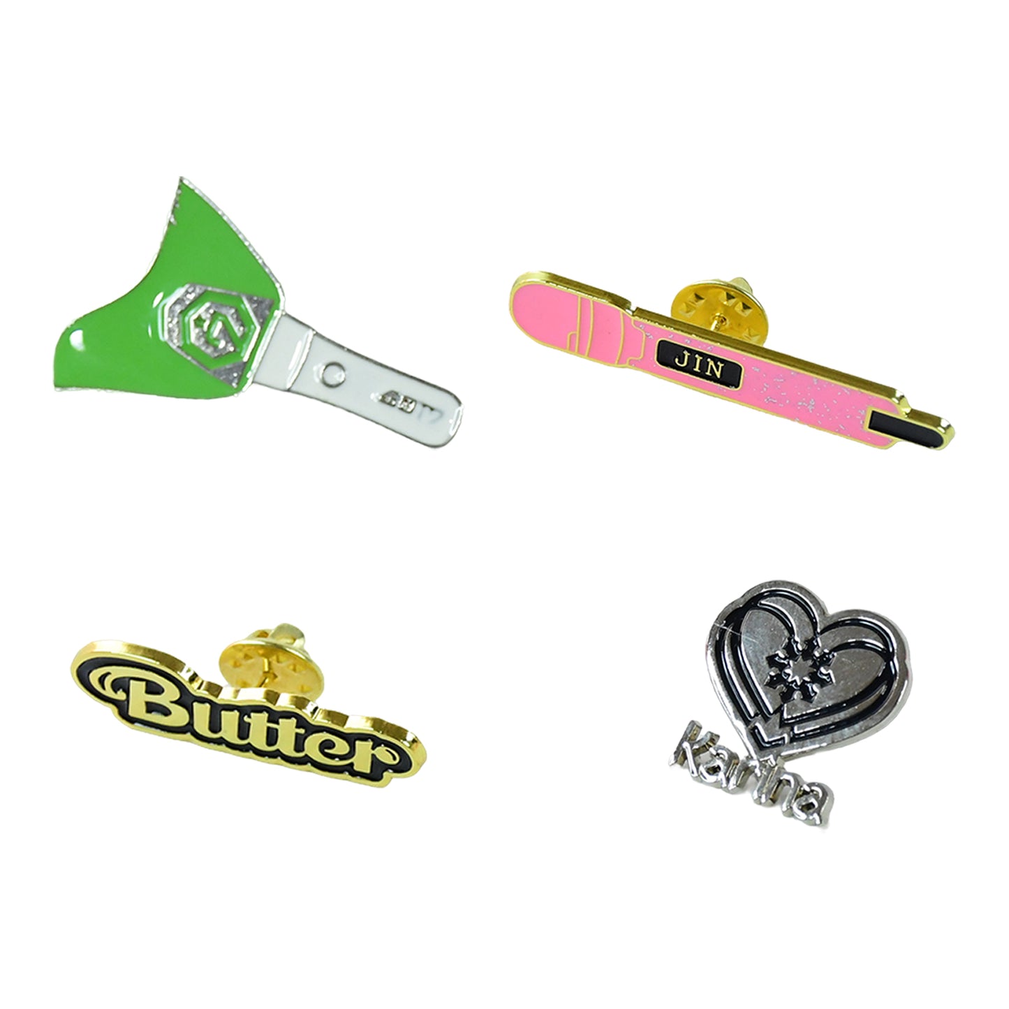 Stylish Metal Badge Pin  Single Piece (Random Design) - Happy Price - Image 2