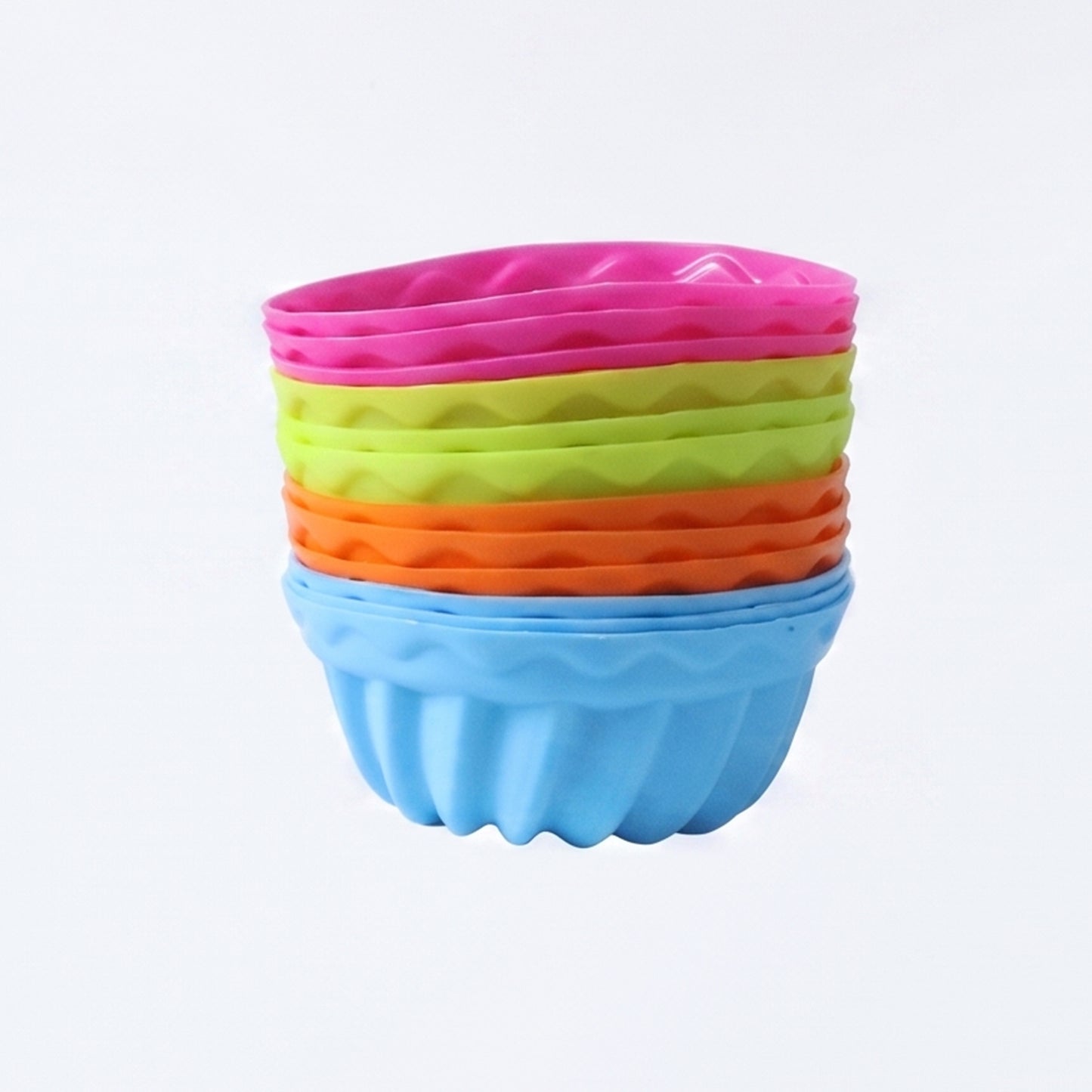 Silicone Baking Cups Set - 12 Piece Reusable Muffin Moulds - Happy Price - Image 4