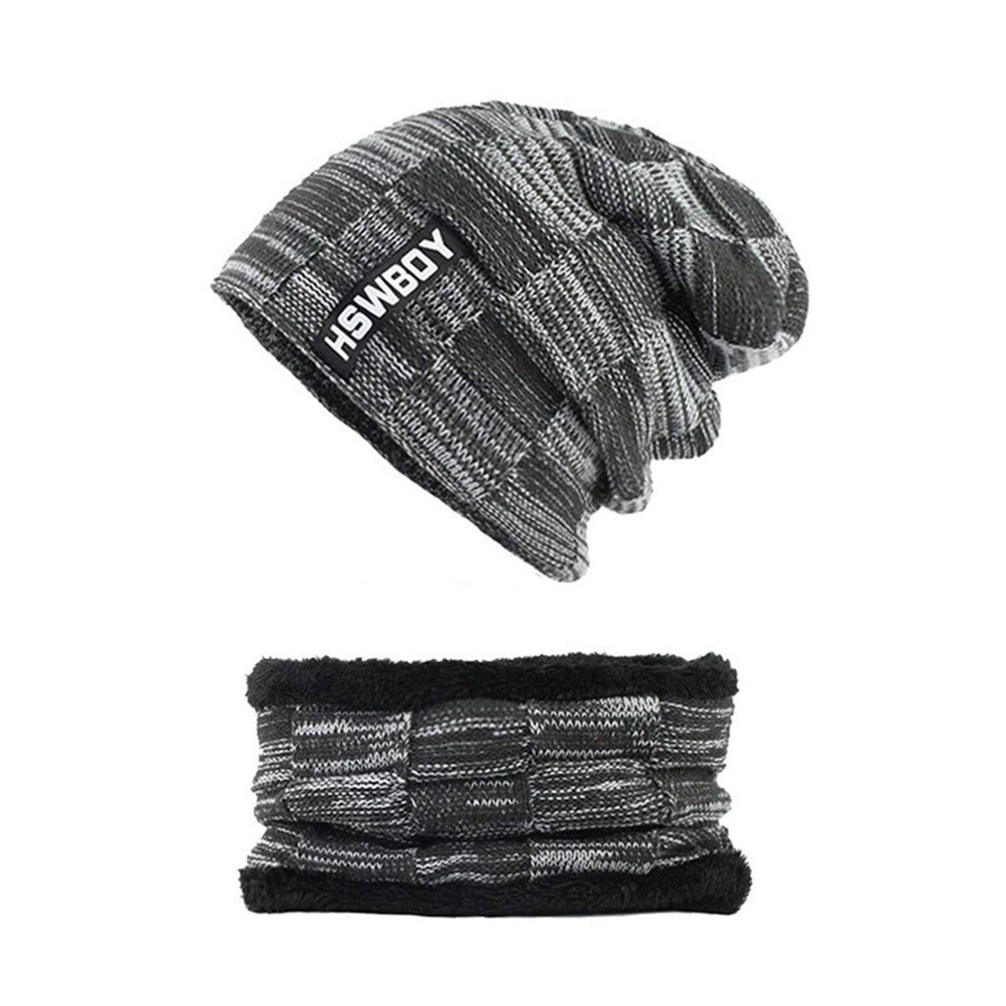 Soft Woollen Beanie Cap and Muffler Set for Men & Women - Happy Price - Image 5