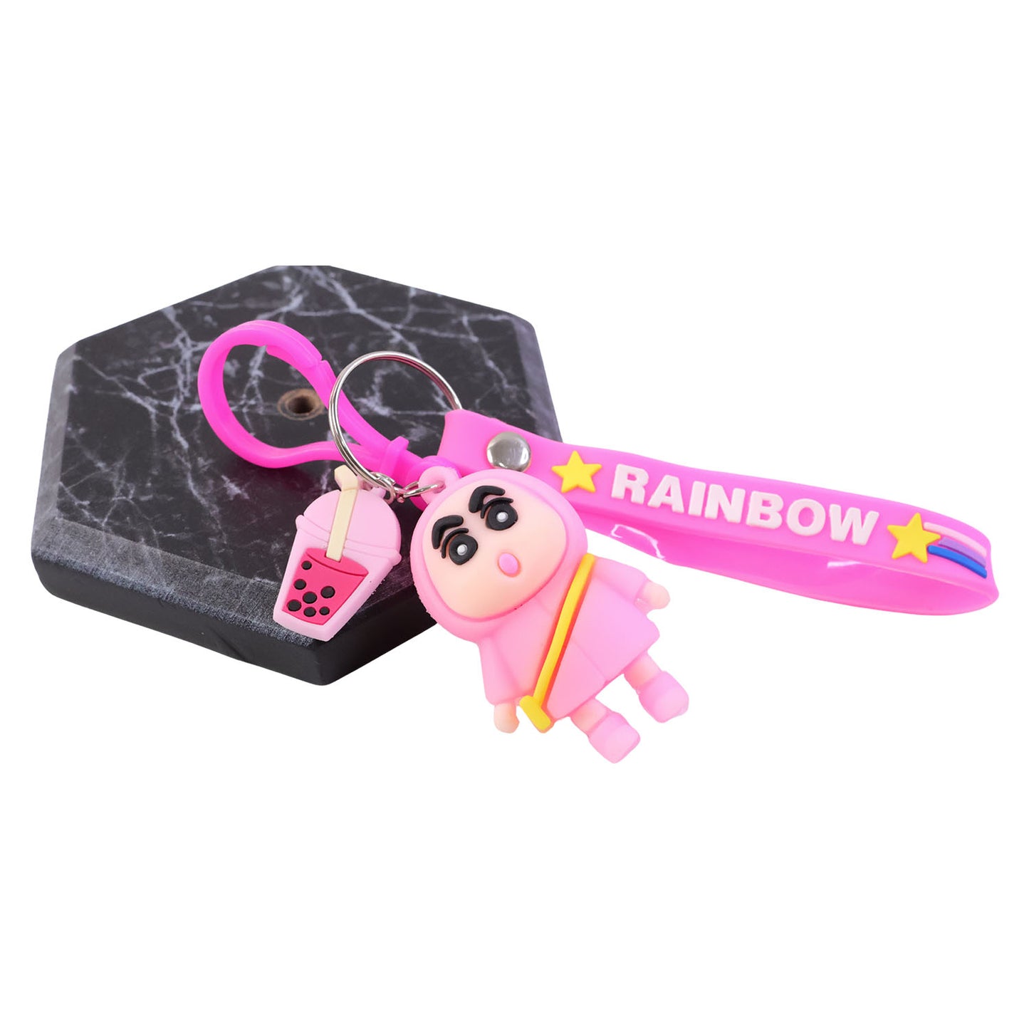 Cute Cartoon Character Rainbow Strap Keychain (1 Pc) - Happy Price - Image 4