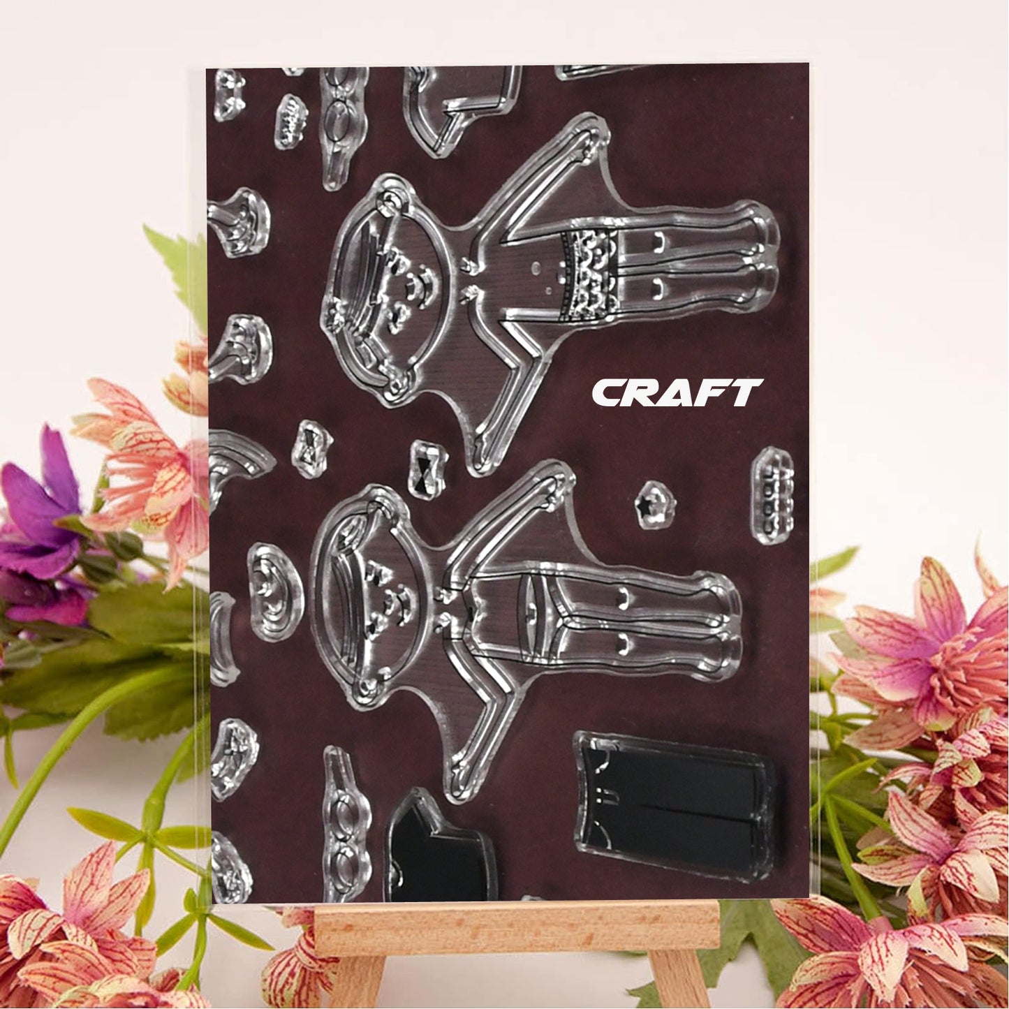 Reusable Rubber Stamp Tpr Stamp Diy Accessories Good Stamping Effect Diy Transparent Stamp Stick Repeatedly For Envelope For Diary For Invitation Letter Photo Album Decoration For Paper Crafts (Mix Design  1 Set) - Happy Price - Image 2