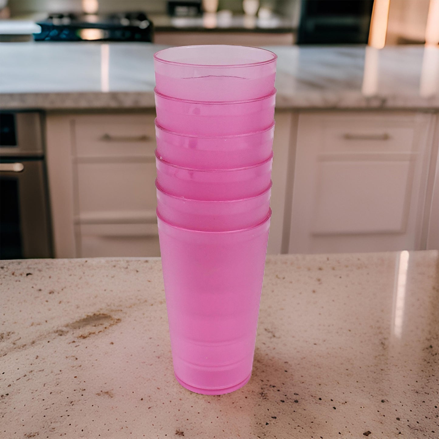 a 6 Pcs Large Plastic Glass 300ml Used In All Kinds Of Kitchen And Official Purposes For Drinking Water And Beverages Etc. - Happy Price - Image 4