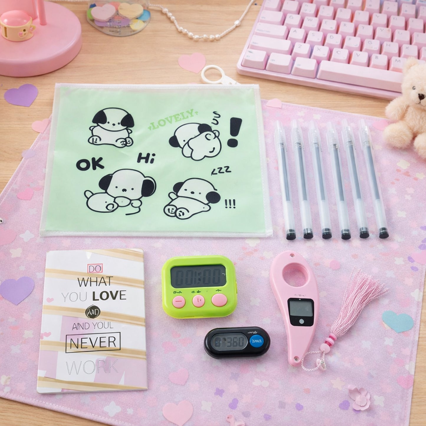 Cute Stationery Gift Combo - 1 Set Study Essentials Kit - Happy Price - Image 2
