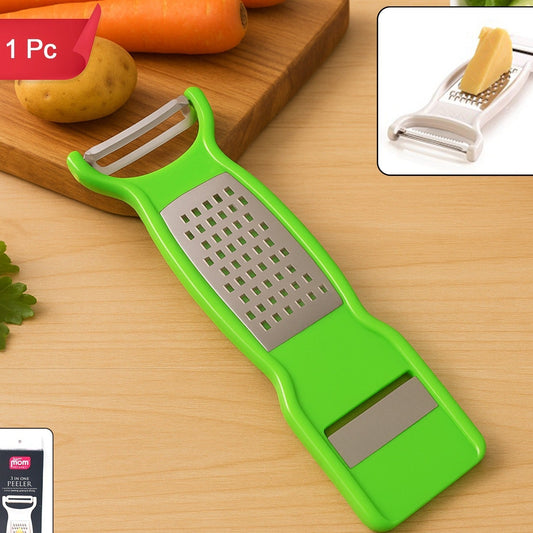 3-in-1 Stainless Steel Kitchen Peeler, Grater & Slicer (1 Pc) - Happy Price - Image 1